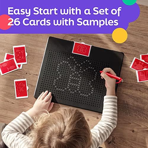 Magnetic Tablet Magnet Pad Drawing Board Steel Bead Stylus Pen Bead Learning Educational Writing Toys Children's Birthday Gifts.