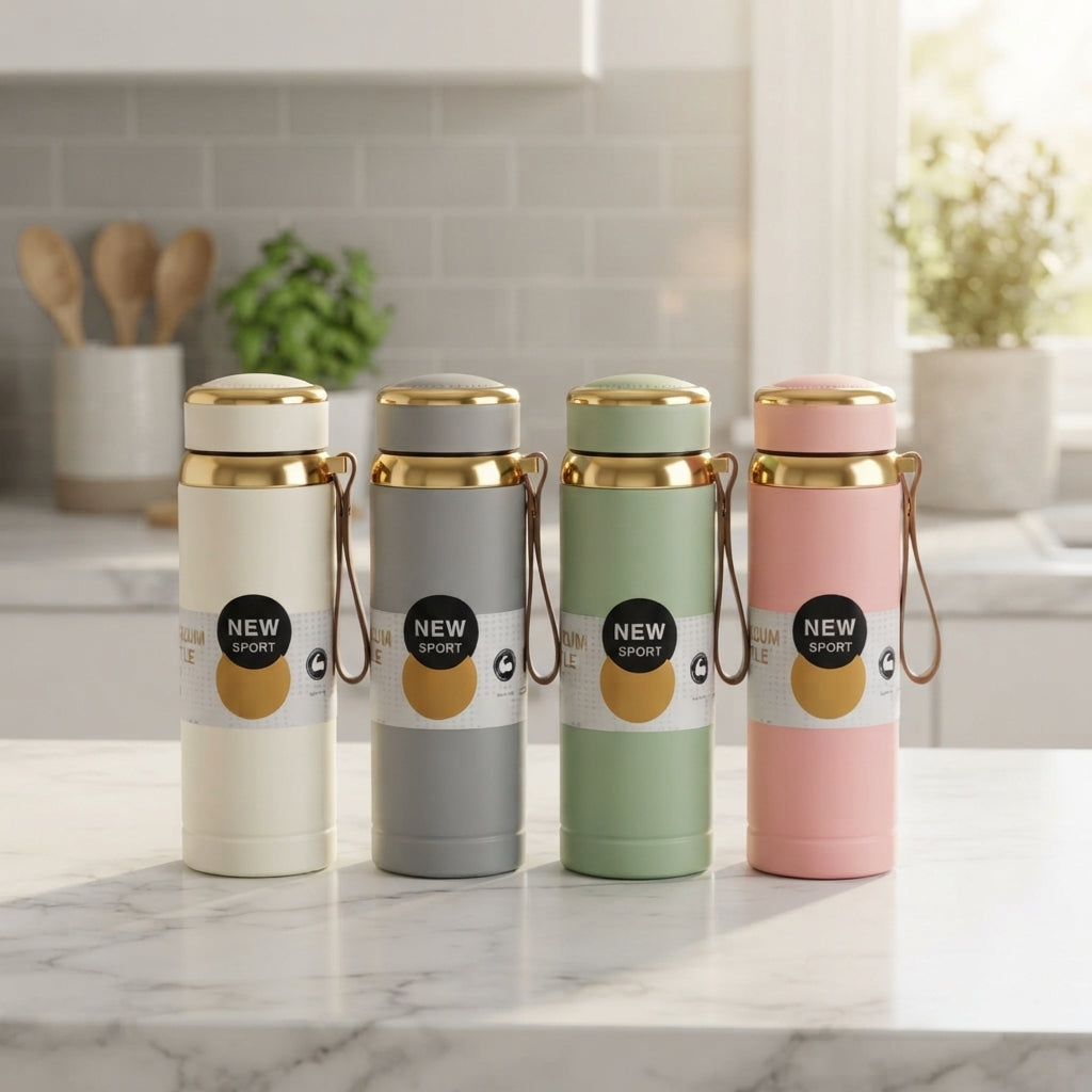 800ml Large Capacity Star Shaped Tank 316 Stainless Steel Insulated Bottle Outdoor Sports High End Rope Insulated Kettle