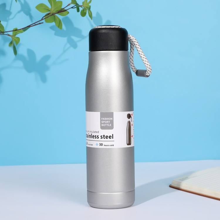 Stanley Adventure-To-Go Vacuum Bottle 25 oz | Wide Mouth with Leakproof Cup Lid | Keep Drinks Hot or Cold | Packable for Travel | Insulated Stainless Steel Thermal Bottle