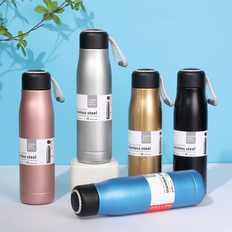 Stanley Adventure-To-Go Vacuum Bottle 25 oz | Wide Mouth with Leakproof Cup Lid | Keep Drinks Hot or Cold | Packable for Travel | Insulated Stainless Steel Thermal Bottle