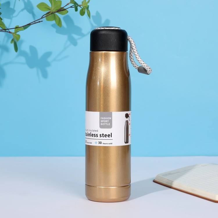 Stanley Adventure-To-Go Vacuum Bottle 25 oz | Wide Mouth with Leakproof Cup Lid | Keep Drinks Hot or Cold | Packable for Travel | Insulated Stainless Steel Thermal Bottle