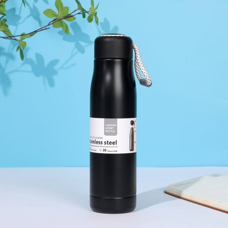 Stanley Adventure-To-Go Vacuum Bottle 25 oz | Wide Mouth with Leakproof Cup Lid | Keep Drinks Hot or Cold | Packable for Travel | Insulated Stainless Steel Thermal Bottle