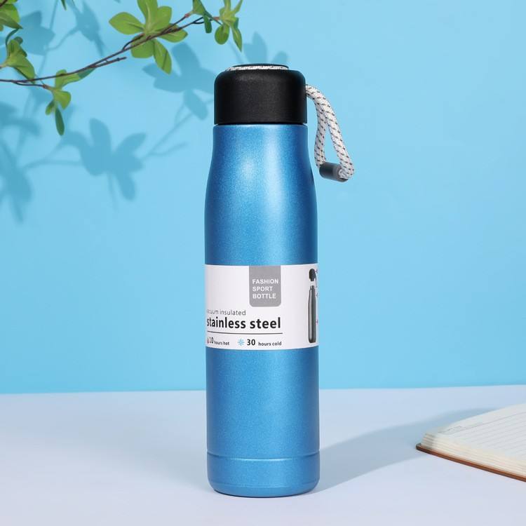 Stanley Adventure-To-Go Vacuum Bottle 25 oz | Wide Mouth with Leakproof Cup Lid | Keep Drinks Hot or Cold | Packable for Travel | Insulated Stainless Steel Thermal Bottle