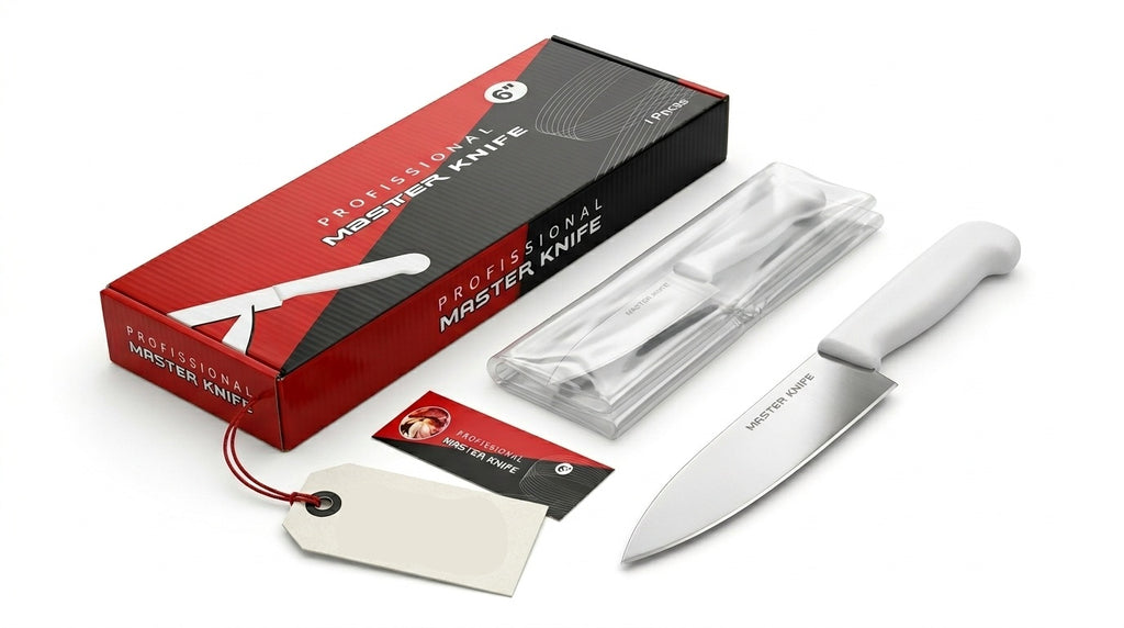 6,inch 8,inch 10,Inch Professional Kitchen Utility Knife with White Handle – Stainless Steel Sharp Blade