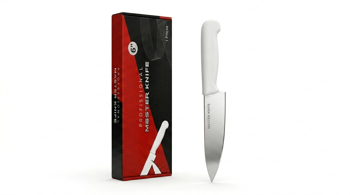 6,inch 8,inch 10,Inch Professional Kitchen Utility Knife with White Handle – Stainless Steel Sharp Blade