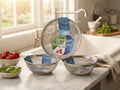3 Pieces Small Colander with Bowl, Stainless Steel Washing Bowl and Strainer for Draining Rice Fruit Vegetable Food Kitchen