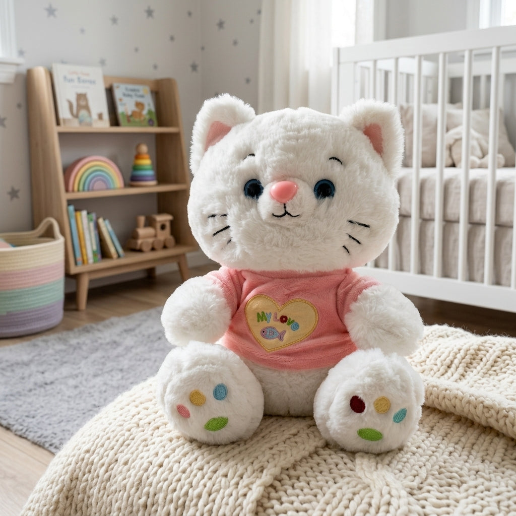Official Marie Plush,Collection, ThOfficial Marie Plush,  Cozys Collection, The Aristocats Toys, Kitten Stuffed Animal for Ages 1 and Up, White, 10”e Aristocats Toys, Kitten Stuffed Animal for Ages 1 and Up, White, 10”