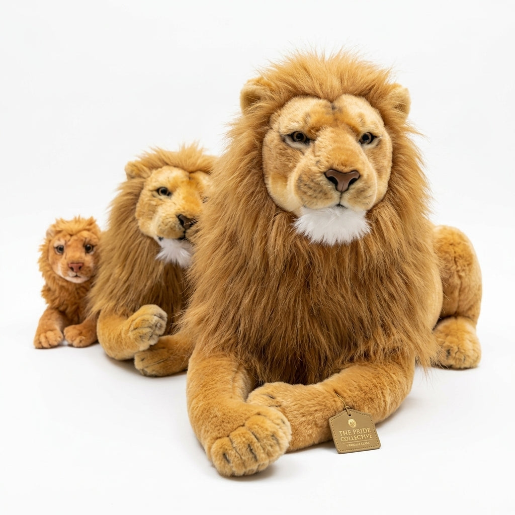 Lion Stuffed Animal Toys Soft and Cuddly Lion Plush Animals Toy, Cute and Realistic Animals Gifts for Boys and Girls Toy for Toddlers