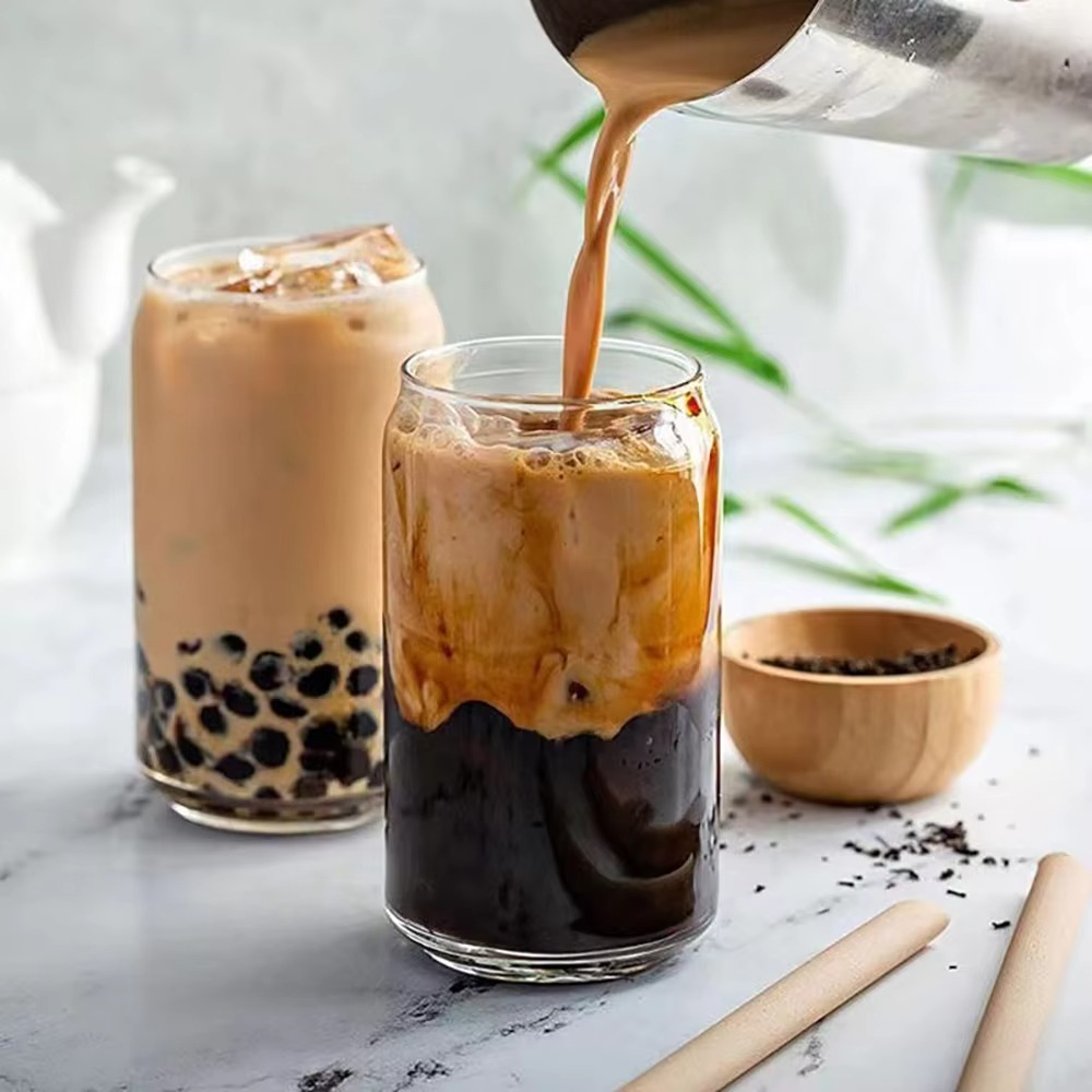 450ml Glass Cups with Lids And Straws Butterfly Design Cute Glass Tumbler | Transparent Coffee Cup Reusable Hot and Cold Water Cups Drinking Cup Home Office Dorm Use