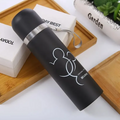500ml Hot Selling Fashionable Stainless Steel Bullet Head Insulated Bottle Creative Portable Mickey mouse Cartoon Car Water Cup Gift Cup