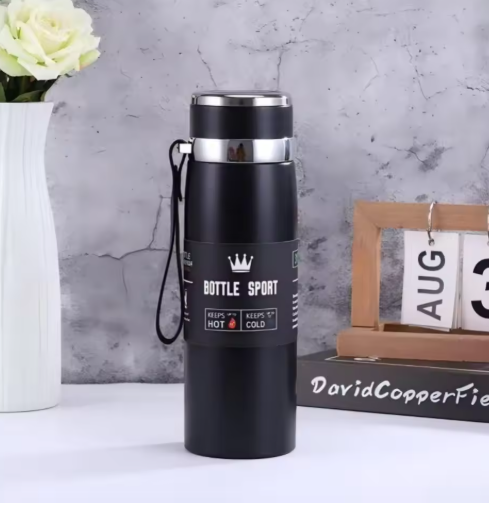 1000ml Thermal Water Bottle Thermos Vacuum Flask Double Stainless Steel Coffee Tea Insulated Cup Leakage-proof for Office