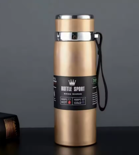 1000ml Thermal Water Bottle Thermos Vacuum Flask Double Stainless Steel Coffee Tea Insulated Cup Leakage-proof for Office