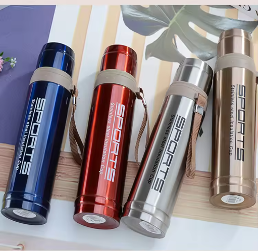 Southeast Asia Best Selling Iron Bullet Head Vacuum Insulated Portable Outdoor Large Capacity Water Cup Mug Gift Printed