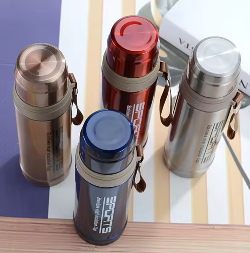 Southeast Asia Best Selling Iron Bullet Head Vacuum Insulated Portable Outdoor Large Capacity Water Cup Mug Gift Printed