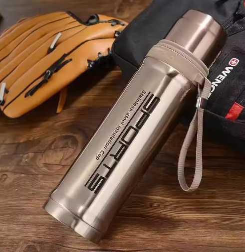 Southeast Asia Best Selling Iron Bullet Head Vacuum Insulated Portable Outdoor Large Capacity Water Cup Mug Gift Printed