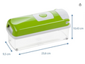 Genius Nicer Dicer Plus | 18 Pieces | Kiwi | All-Purpose Cutter | Fruit and Vegetable Cutter