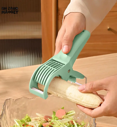 1pc Multifunctional Vegetable and Fruit Slicer -Kitchen Cutter with Adjustable Blade, for Carrots, Cucumbers, Tomatoes, and More