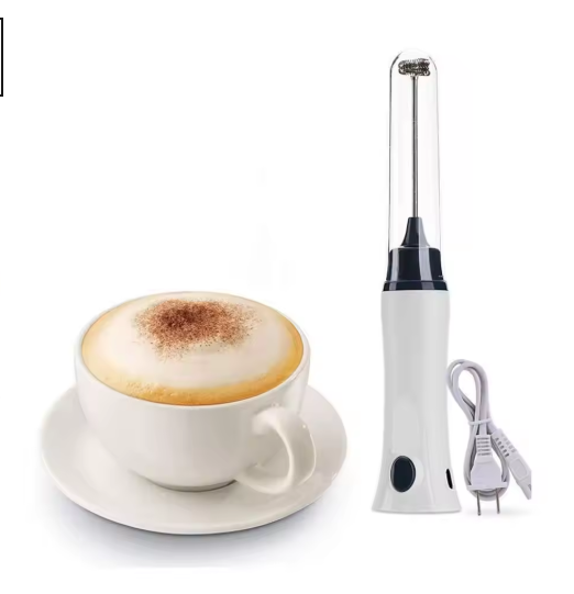 Milk Frother Whisk Whisk Drink Mixer Electric Foam Maker Mini Multi Purpose Rechargeable for Hot Chocolate Cappuccino Frappe