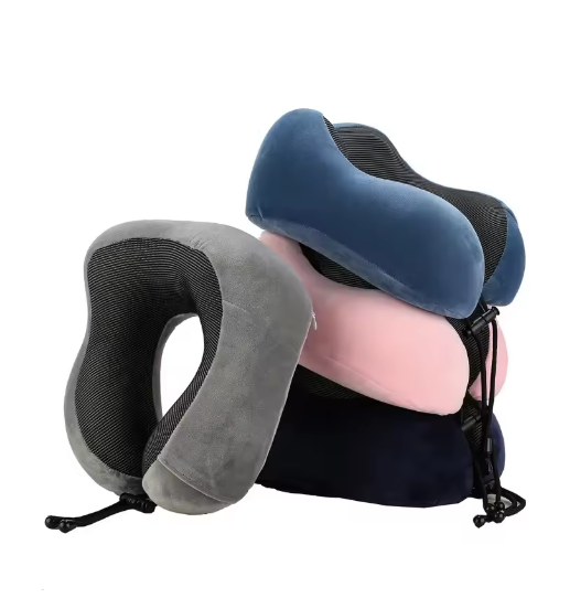 Travel Pillow - Memory Foam Cervical Neck Pillow for Adults, Kids, Children, Convenient & Portable U Shaped Pillows, Airplane Pillow for Home, Office, Camping, Travelling, Sleeping