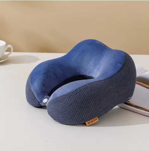 Travel Pillow - Memory Foam Cervical Neck Pillow for Adults, Kids, Children, Convenient & Portable U Shaped Pillows, Airplane Pillow for Home, Office, Camping, Travelling, Sleeping