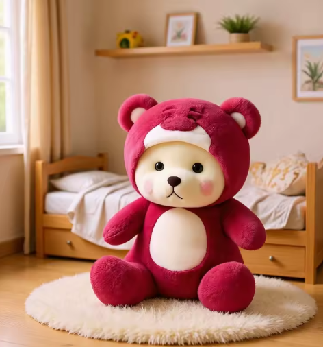 40cm Cartoon Bear Turn Into Stitch Plush Toys Lovely Soft Bear Stuffed Dolls Girls Boys Sleeping Pillow Car Home Decor toys