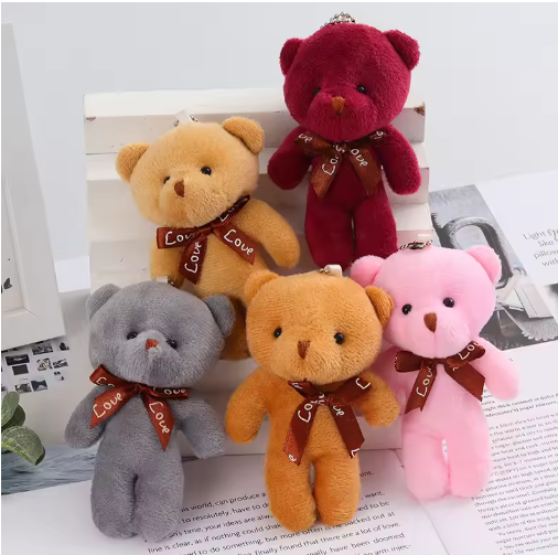 Plush Bear Keychain, Bag Charms for Handbag, Backpack Accessories Pendant