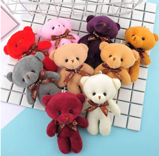 Plush Bear Keychain, Bag Charms for Handbag, Backpack Accessories Pendant