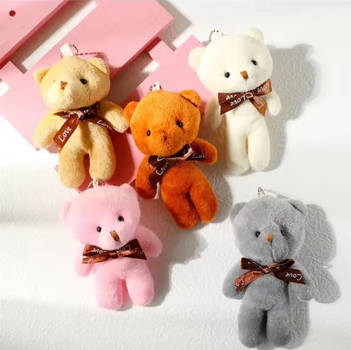 Plush Bear Keychain, Bag Charms for Handbag, Backpack Accessories Pendant