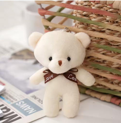 Plush Bear Keychain, Bag Charms for Handbag, Backpack Accessories Pendant
