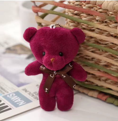 Plush Bear Keychain, Bag Charms for Handbag, Backpack Accessories Pendant