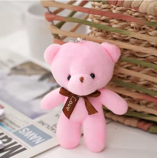 Plush Bear Keychain, Bag Charms for Handbag, Backpack Accessories Pendant