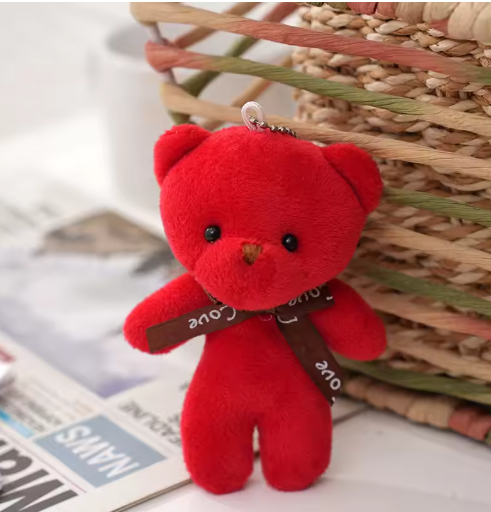 Plush Bear Keychain, Bag Charms for Handbag, Backpack Accessories Pendant