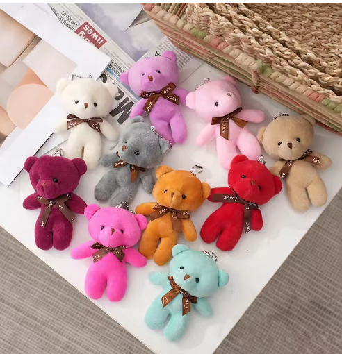 Plush Bear Keychain, Bag Charms for Handbag, Backpack Accessories Pendant