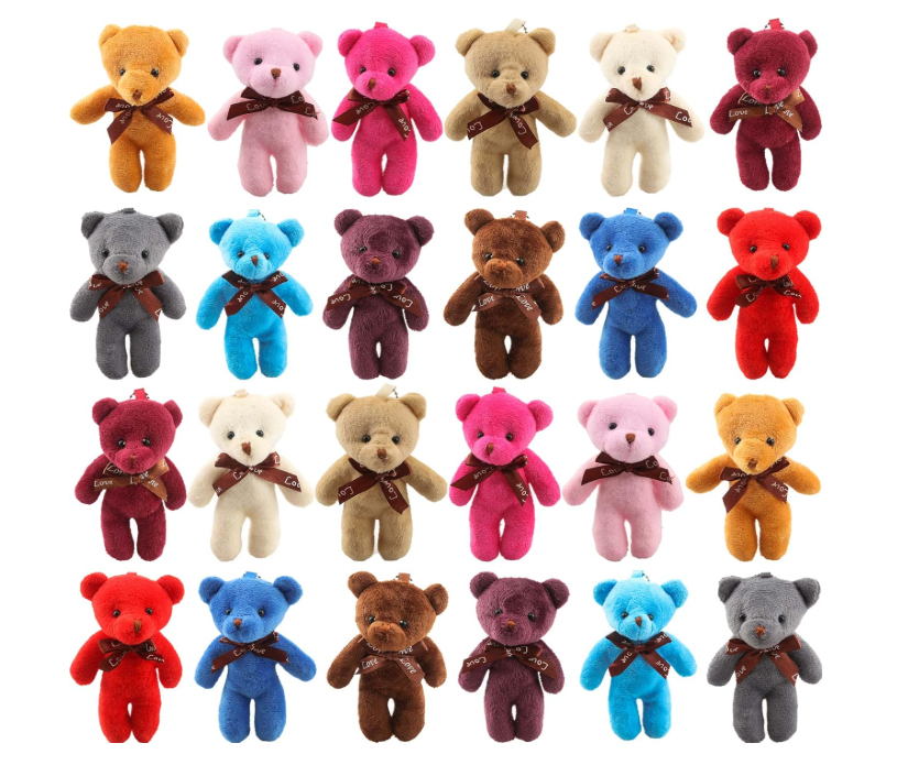 Plush Bear Keychain, Bag Charms for Handbag, Backpack Accessories Pendant