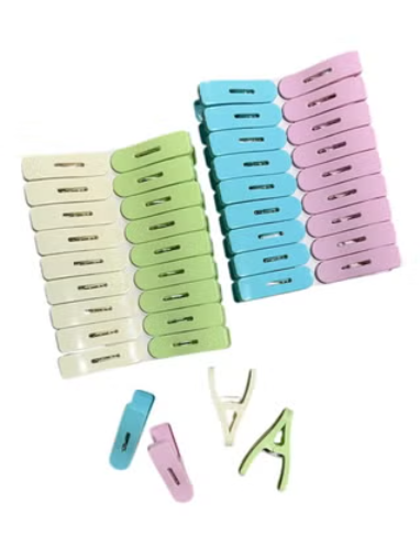 Colorful Plastic Clothespins, Heavy Duty Laundry Clothes Pins Clips with Springs, Air-Drying Clothing Pin