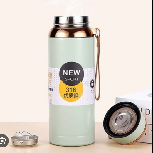 800ml Large Capacity Star Shaped Tank 316 Stainless Steel Insulated Bottle Outdoor Sports High End Rope Insulated Kettle