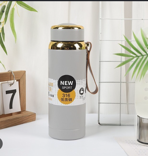 800ml Large Capacity Star Shaped Tank 316 Stainless Steel Insulated Bottle Outdoor Sports High End Rope Insulated Kettle