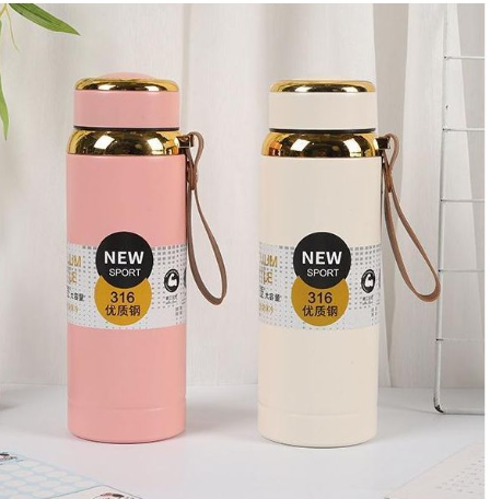 800ml Large Capacity Star Shaped Tank 316 Stainless Steel Insulated Bottle Outdoor Sports High End Rope Insulated Kettle