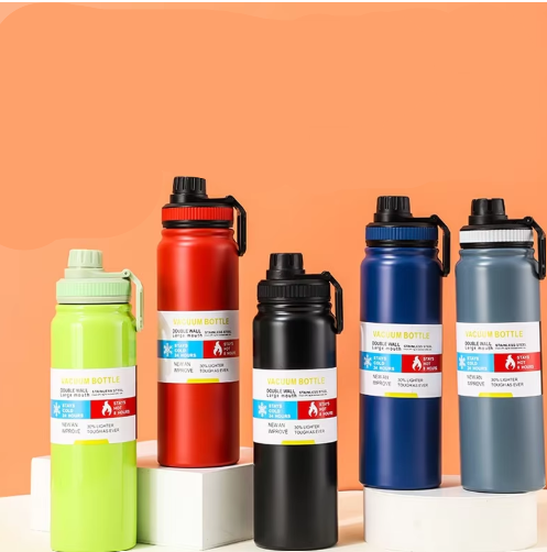 Sport Vacuum Flask Stainless Steel Thermal Water Bottle Car Insulated Cup Keeps Cold and Heat Travel Thermal Mug