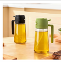 Glass Oil Sprayer for Cooking 16oz/470ml, Kitchen Gadget for Air Fryer, Salad, BBQ, Frying（White）