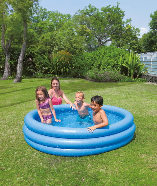Garden Round Inflatable Baby Swimming Pool, Portable Inflatable Child/Children Little Pump Pool,Kiddie Paddling Pool Indoor&Outdoor Toddler Water Game Play Center for Kids/Girl/Boy