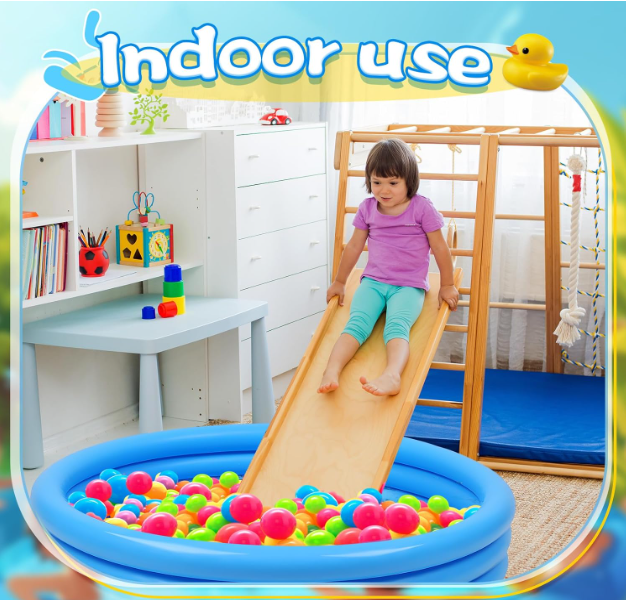 Garden Round Inflatable Baby Swimming Pool, Portable Inflatable Child/Children Little Pump Pool,Kiddie Paddling Pool Indoor&Outdoor Toddler Water Game Play Center for Kids/Girl/Boy