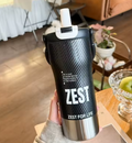 Large Capacity Portable Insulated Stainless Steel Water Bottle Outdoor Sports Travel Cooling Cup with Straw Modern Minimalist...