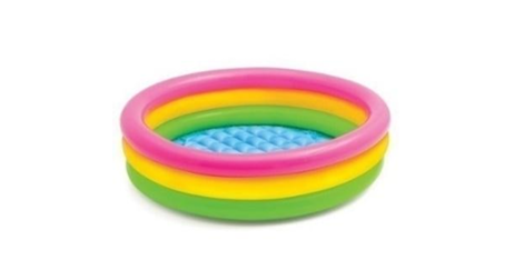 Garden Round Inflatable Baby Swimming Pool, Portable Inflatable Child/Children Little Pump Pool,Kiddie Paddling Pool Indoor&Outdoor Toddler Water Game Play Center for Kids/Girl/Boy
