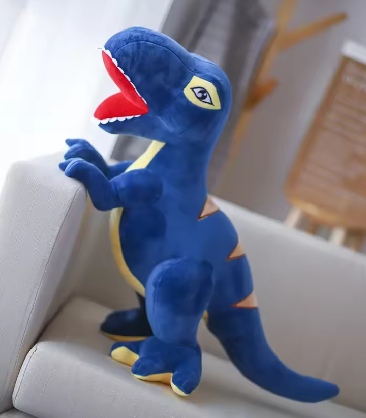 Simulation Dinosaur Plush Toys Tyrannosaurus Rex Stuffed Animals Triceratops Necked Dragon Soft Plushie Doll Xmas Gifts