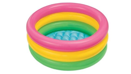 Garden Round Inflatable Baby Swimming Pool, Portable Inflatable Child/Children Little Pump Pool,Kiddie Paddling Pool Indoor&Outdoor Toddler Water Game Play Center for Kids/Girl/Boy