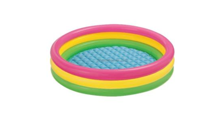 Garden Round Inflatable Baby Swimming Pool, Portable Inflatable Child/Children Little Pump Pool,Kiddie Paddling Pool Indoor&Outdoor Toddler Water Game Play Center for Kids/Girl/Boy