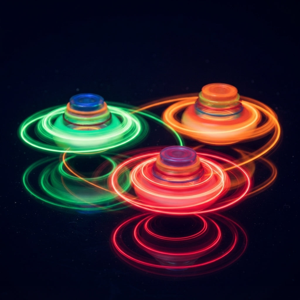Starhig Light Up Spinning Tops, LED Light Up Flashing Spinning Tops，Gyroscope Novelty Bulk Toys Party Favors