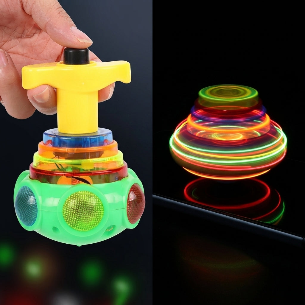Starhig Light Up Spinning Tops, LED Light Up Flashing Spinning Tops，Gyroscope Novelty Bulk Toys Party Favors