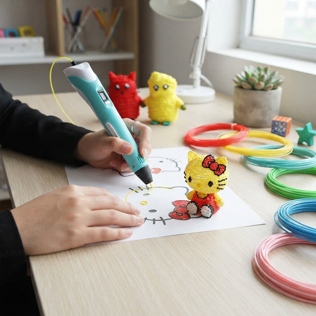 SCRIB3D 3Doodler Start+ Essentials 3D Pen Set for Kids, Easy to Use, Learn from Home Art, Educational STEM Toy for Boys & Girls Ages 6+